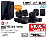 LG 5.1 Blu-Ray Home Theatre System-Each