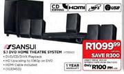 Sansui 5.1 DVD Home Theatre  System-Each