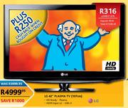 LG 42" HD Ready Plasma TV