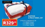 Rustico 6 Piece Towel Set-Each