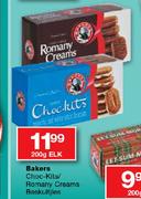 Bakers Choc-Kits/Romany Creams Beskuitjies-200g Elk