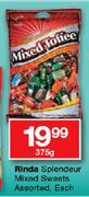 Rinda Splendeur Mixed Sweets Assorted-375g Each