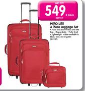 Hero Lite 3 Piece Luggage Set