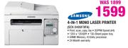 Samsung 4-In-1 Mono Laser Printer (SCX-3405F/XFA)-Each
