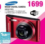 Samsung WB30F Digital Camera (WF30F-Red)-Each