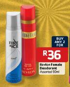 Revlon Female Deodorant-2 x 90ml