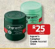 Ingram's Camphor Cream Assorted-500ml Each