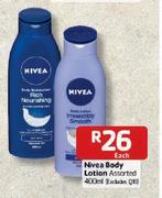 Nivea Body Lotion Assorted-400ml Each