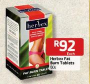 Herbex Fat Burn Tablets-60's Each