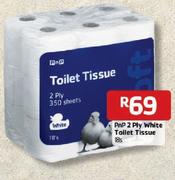 Pnp 2 Ply White Toilet Tissue-18's