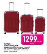 Metalix 3 Piece Trolley Set