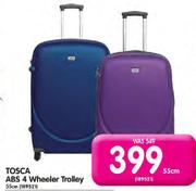 Tosca ABS 4 Wheeler Trolley-55cm