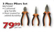 Razor 3 Piece Pliers Set(RAZ65047)-Per Set