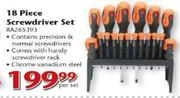 Razor 18 Piece Screwdriver Set(RAZ65393)-Per Set
