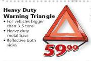 Heavy Duty Warning Triangle