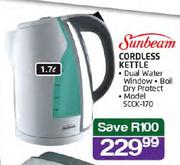 Sunbeam Cordless Kettle-1.7Ltr(SCCK-170)