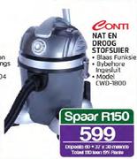 Conti Nat En Droog Stofsuier(CWD-1800)
