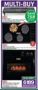 Defy Extractor Fan+Defy Gemini Solid Plate Hob+Defy Gemini Petitchef Eye Level Oven