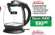 Sunbeam 1.7Ltr Glass Kettle-Each