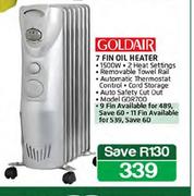 Goldair 7 Fin Oil Heater-Each