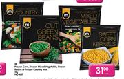 M Frozen Corn,Frozen Mixed Vegetable,Frozen Beans Or Frozen Country Mix-2kg Each