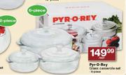 Pyr-O-Rey Glass Casserole Set-Per Set
