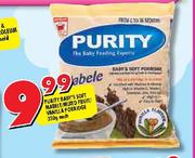Purity Baby's Soft Mabele/Mixed Fruit/Vanilla Porridge-350g Each