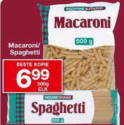 House Brand Macaroni/Spaghetti-500g Elk