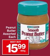 House Brand Peanut Butter Assorted Each-400g