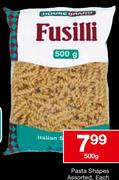 House Brand Pasta Shapes Assorted Each-500g 