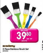 Academy Rainbow Brush Set-5 Piece Per Set