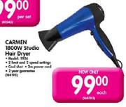 Carmen 1800W Studio Hair Dryer (1936) - Each