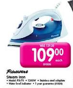 Pineware 1200W Steam Iron (PSI-70)-Each