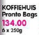 Koffiehuis Pronto Bags-6x250gm