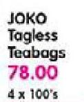 Joko Tagless Teabags-4x100's
