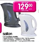 Salton Cordless Kettle(SCK35G/w)-1.7ltr Each