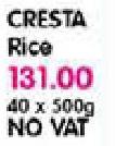 Cresta Rice NO VAT-40x500gm