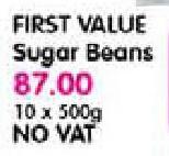 First Value Sugar Beans-10 x 500gm