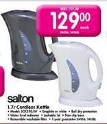 Salton Cordless Kettle-1.7Ltr(SCK35G/W) Each