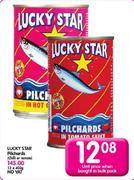 Lucky Star Pilchards(Chilli or Tomato)-400gm Each