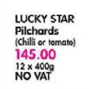 Lucky Star Pilchards(Chilli or Tomato)-12 x 400gm
