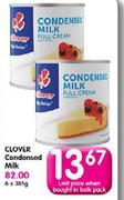 Clover Condensed Milk-385g Each