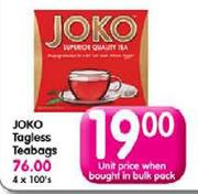 Joko Tagless Teabags-100's