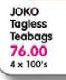 Joko Tagless Teabags-4X100's