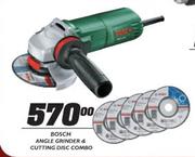 Bosch Angle Grinder & Cutting Disc Combo