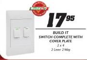Build It Switch Complete With Cover Plate 2 x 4 (2 Lever 2 Way)