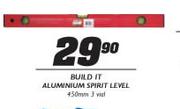 Build It Aluminium Sprit Level-450mm 3 Vial