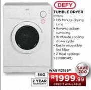 Defy Tumble Dryer-5kg (DTD252)