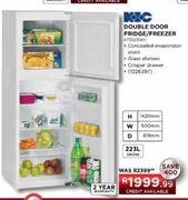 KIC Double Door Fridge/Freezer-223 Ltr (KT5025WH)