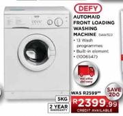 Defy Automaid Front Loading Washing Machine-5kg (DAW322)